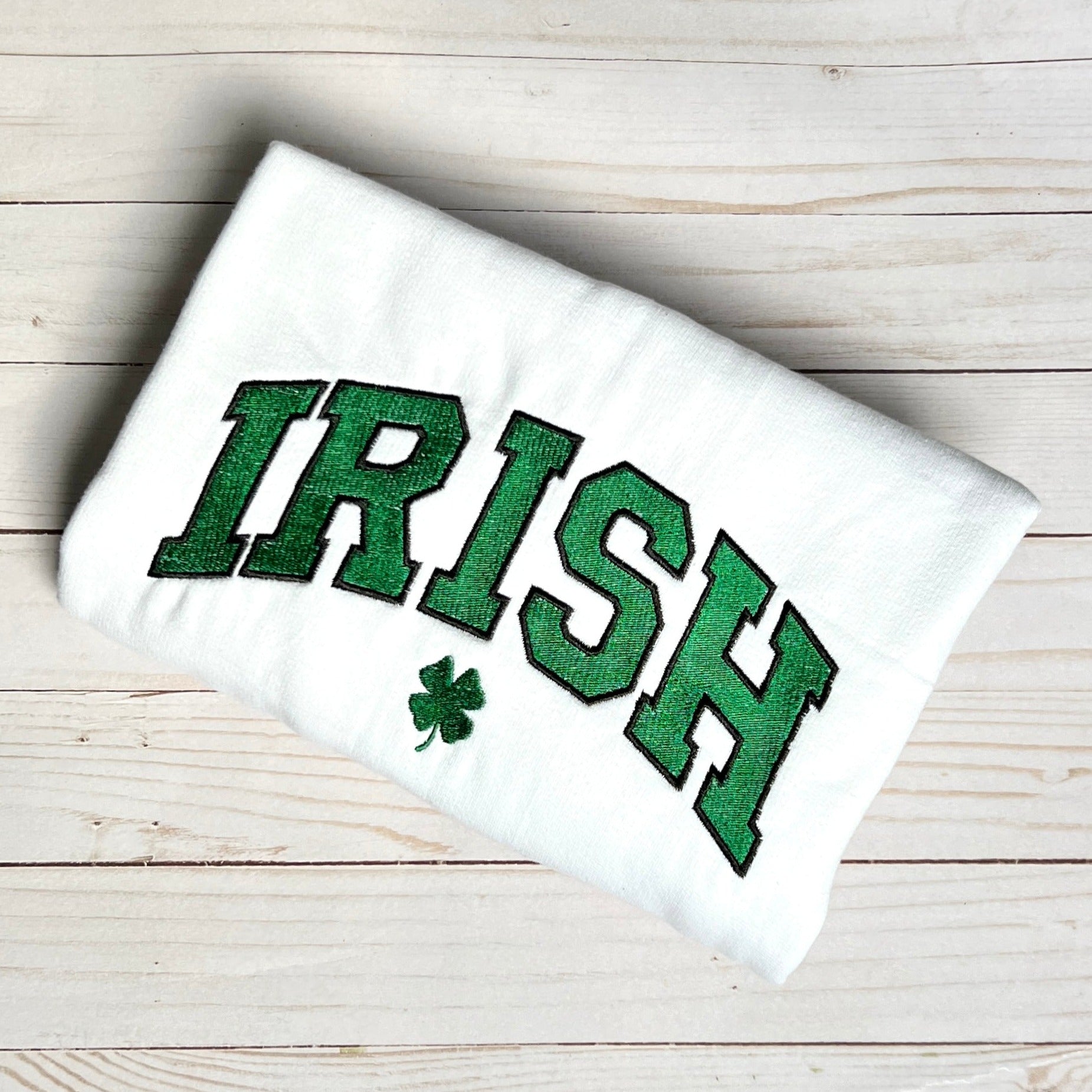 Irish Embroidered Crewneck