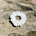 Load image into Gallery viewer, White Waffle Scrunchie
