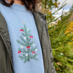 Load image into Gallery viewer, Blue Christmas Tree Crewneck
