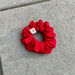Load image into Gallery viewer, Red Ribbed Bamboo Scrunchie
