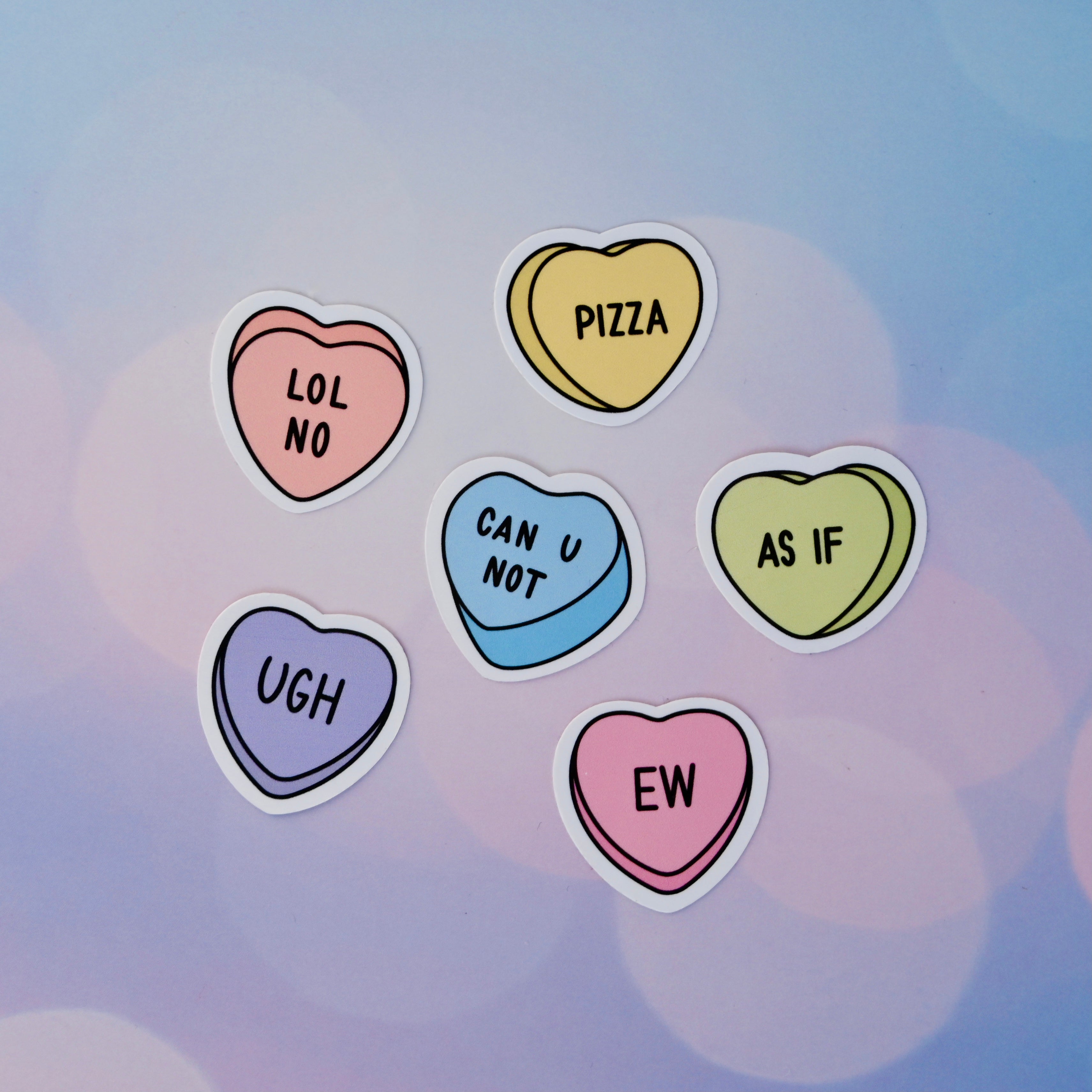 Candy Hearts Sticker Pack II