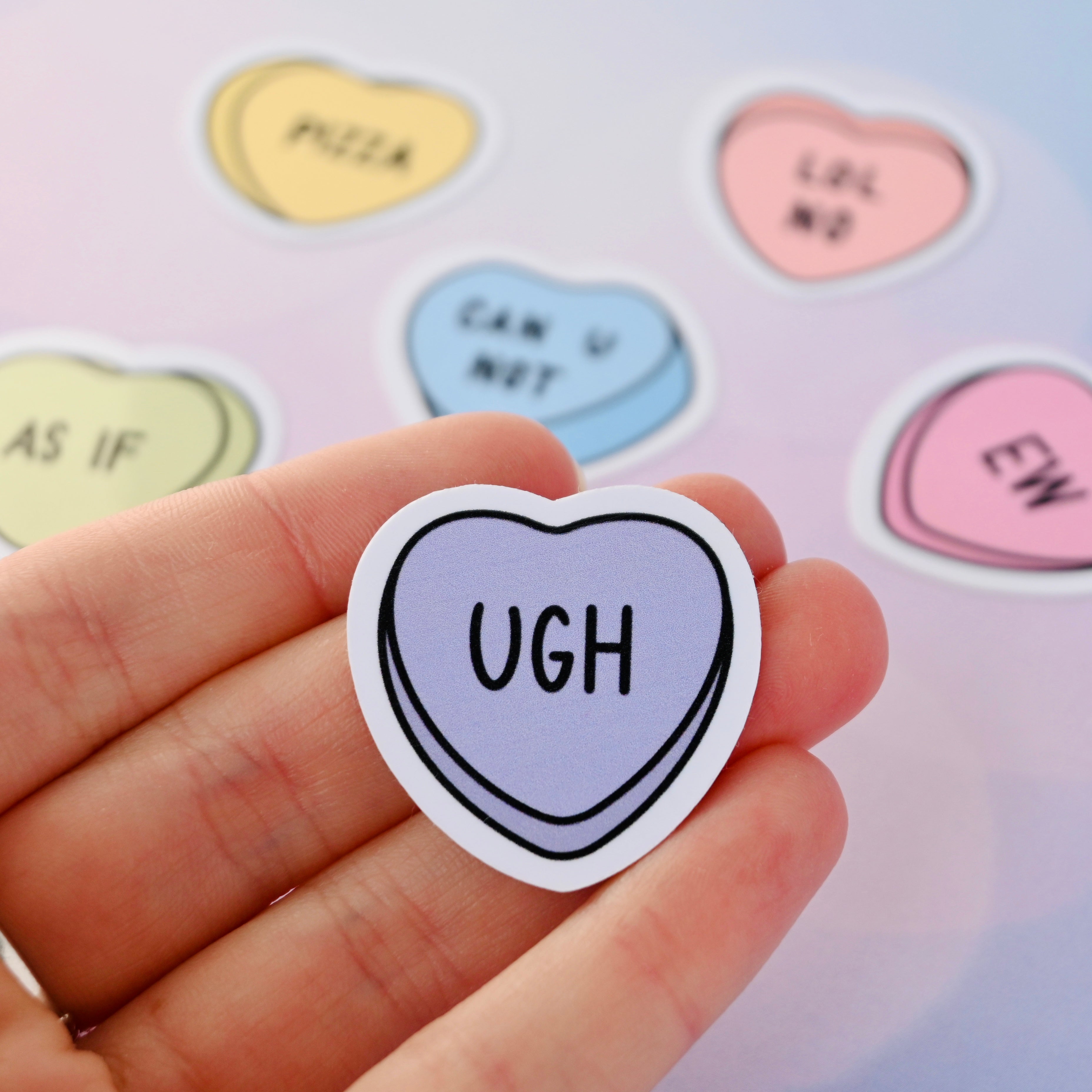 Candy Hearts Sticker Pack II