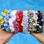 Load image into Gallery viewer, Red Gingham Scrunchie - LIMITED STOCK
