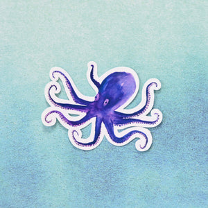 Watercolor Octopus Sticker