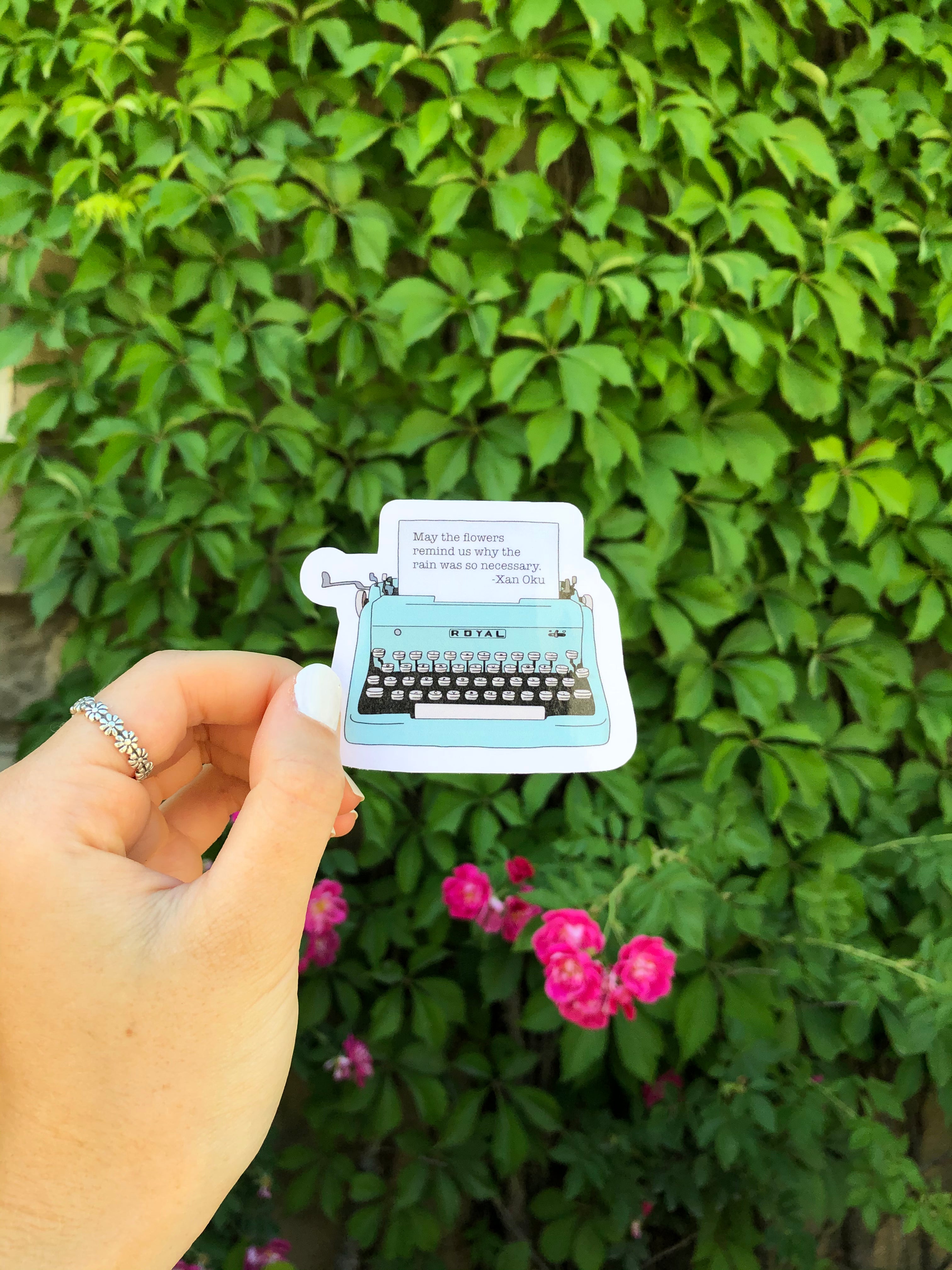 Typewriter Sticker