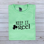 Load image into Gallery viewer, Keep It Reel T-Shirt Mint Green
